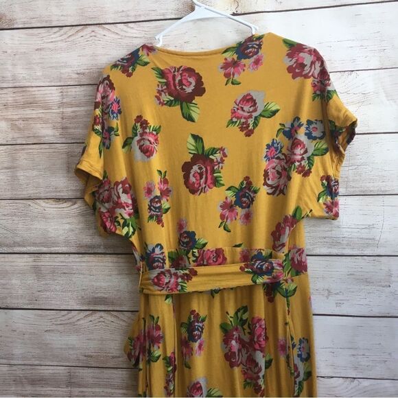 MATILDA JANE ALANA MAXI WRAP DRESS IN YELLOW FLORAL - Picture 12 of 14